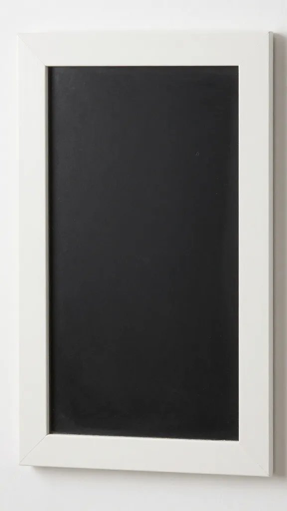 Closeup of a chalk-painted bathroom mirror frame in matte white