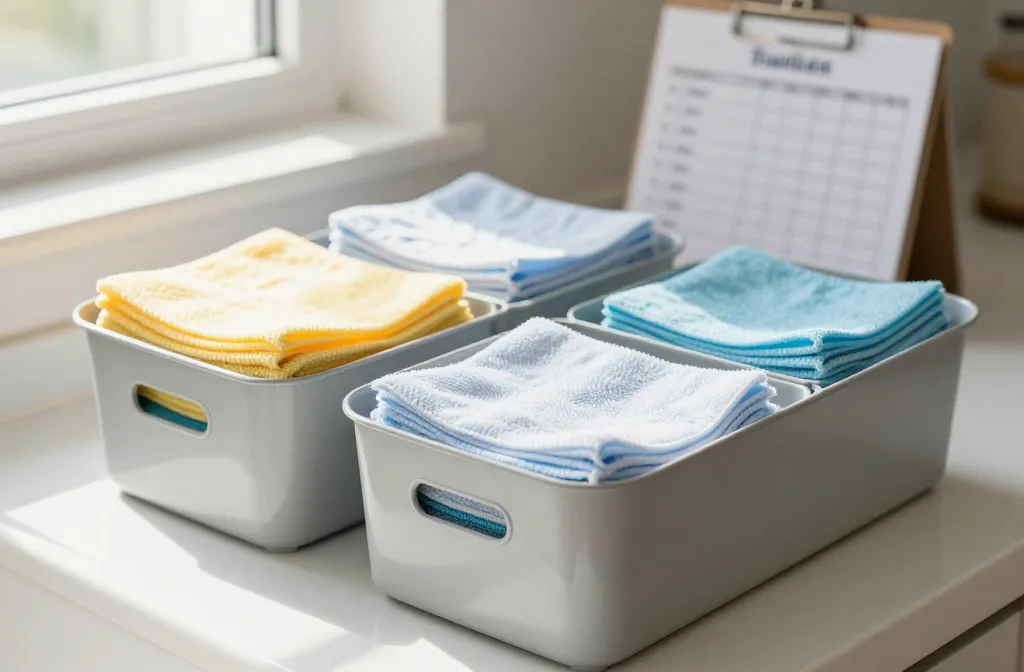 How to Organize Cleaning Rags and Microfiber Cloths