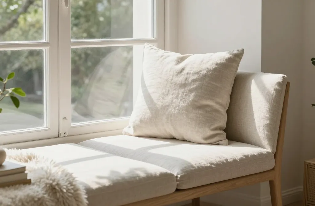 How to Create a Cozy Window Seat Look Without Built-Ins