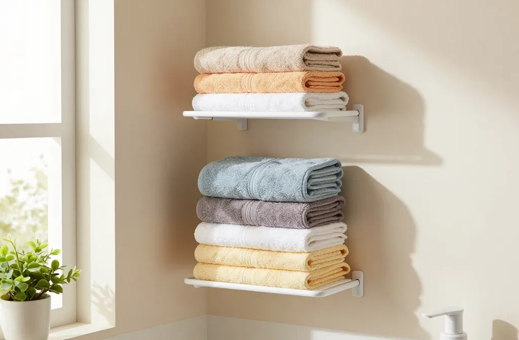 How to Organize Bathroom Towels in a Small Space