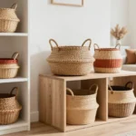 How to Decorate With Baskets Without Creating Clutter