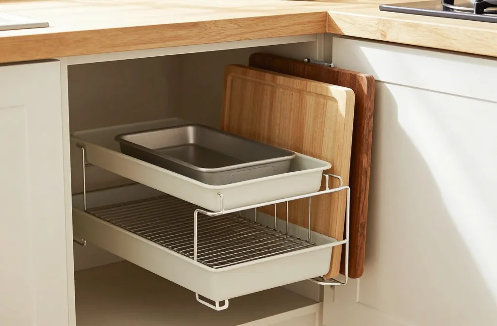 How to Organize Baking Sheets and Cutting Boards in a Small Kitchen