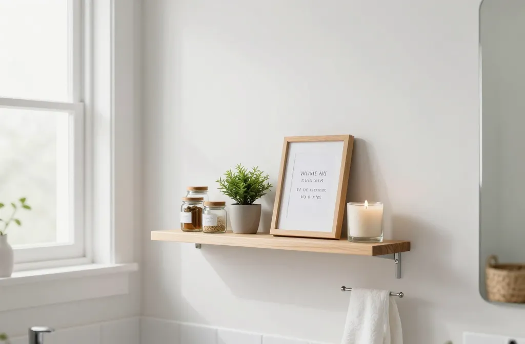 How to Decorate a Small Bathroom Shelf with Style and Function