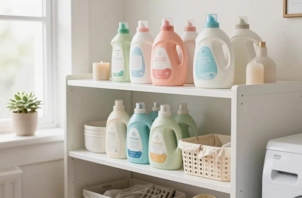 How to Style a Laundry Room Shelf on a Budget
