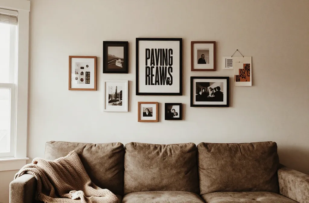 Affordable Ways to Decorate a Blank Wall Above a Sofa
