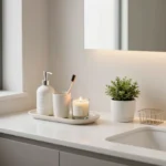 How to Decorate a Bathroom Counter Without Making It Look Cluttered