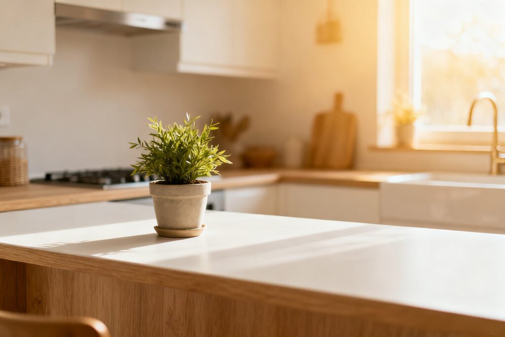 Minimal styled kitchen counter