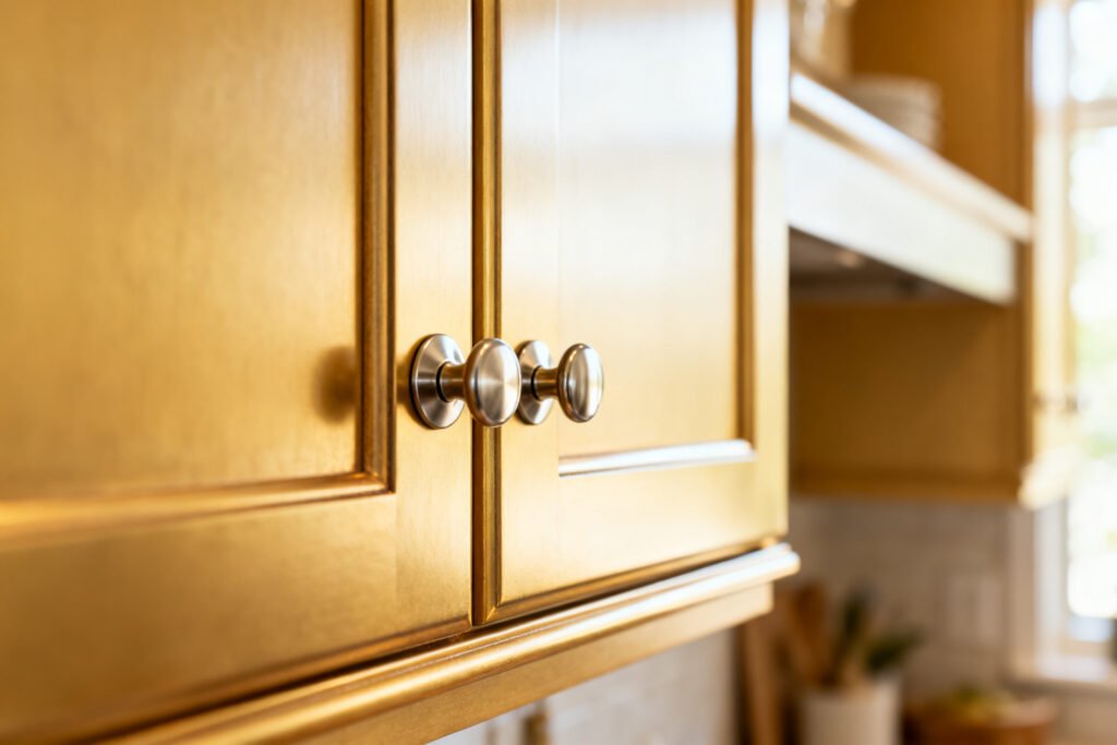Upgraded cabinet hardware