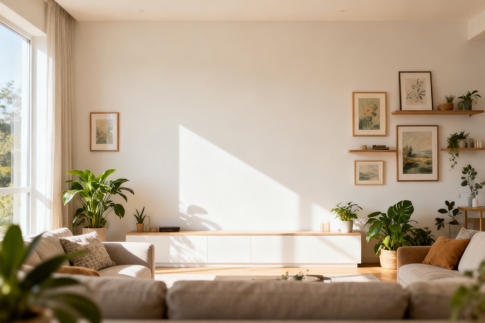How to Decorate a Large Blank Wall on a Budget